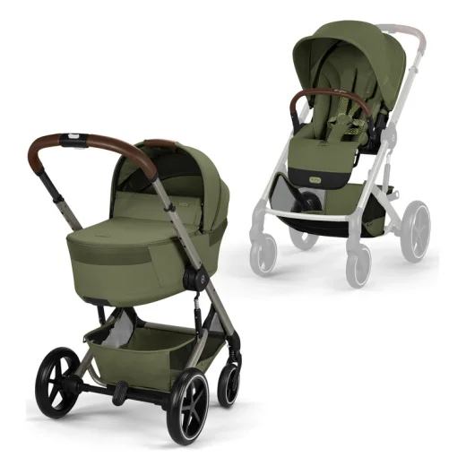 Коляска 2в1 Cybex Balios S Lux 2026 спальный блок+дождевик