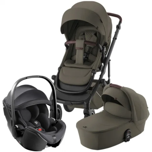 Комплект 3в1 Britax Roemer коляска SMILE 5Z LUX + автокресло BABY-SAFE PRO Classic|Deep Black