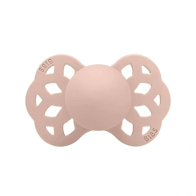 Пустышка силиконовая BIBS Infinity Anatomical Silicone Blush 0+ мес.
