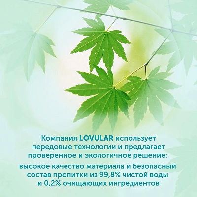Салфетки влажные LOVULAR GIRAFFE 80 шт/уп