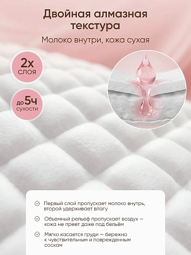 Вкладыши для груди Paomma одноразовые, 100 шт