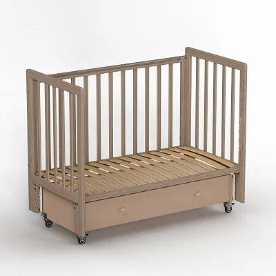 Кроватка Antemi Classic Sleep Premium с маятником и ящиком 120*60