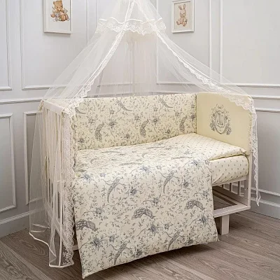 КПБ Lappetti "Райский сад" для прямоугольной кроватки, 3 предмета