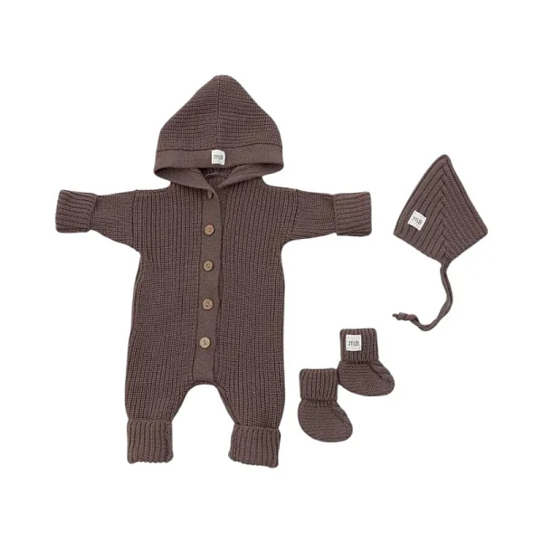 Комплект 3в1 Mimibaby с капюшоном, меринос