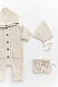 Комплект 3в1 Mimibaby с капюшоном, хлопок