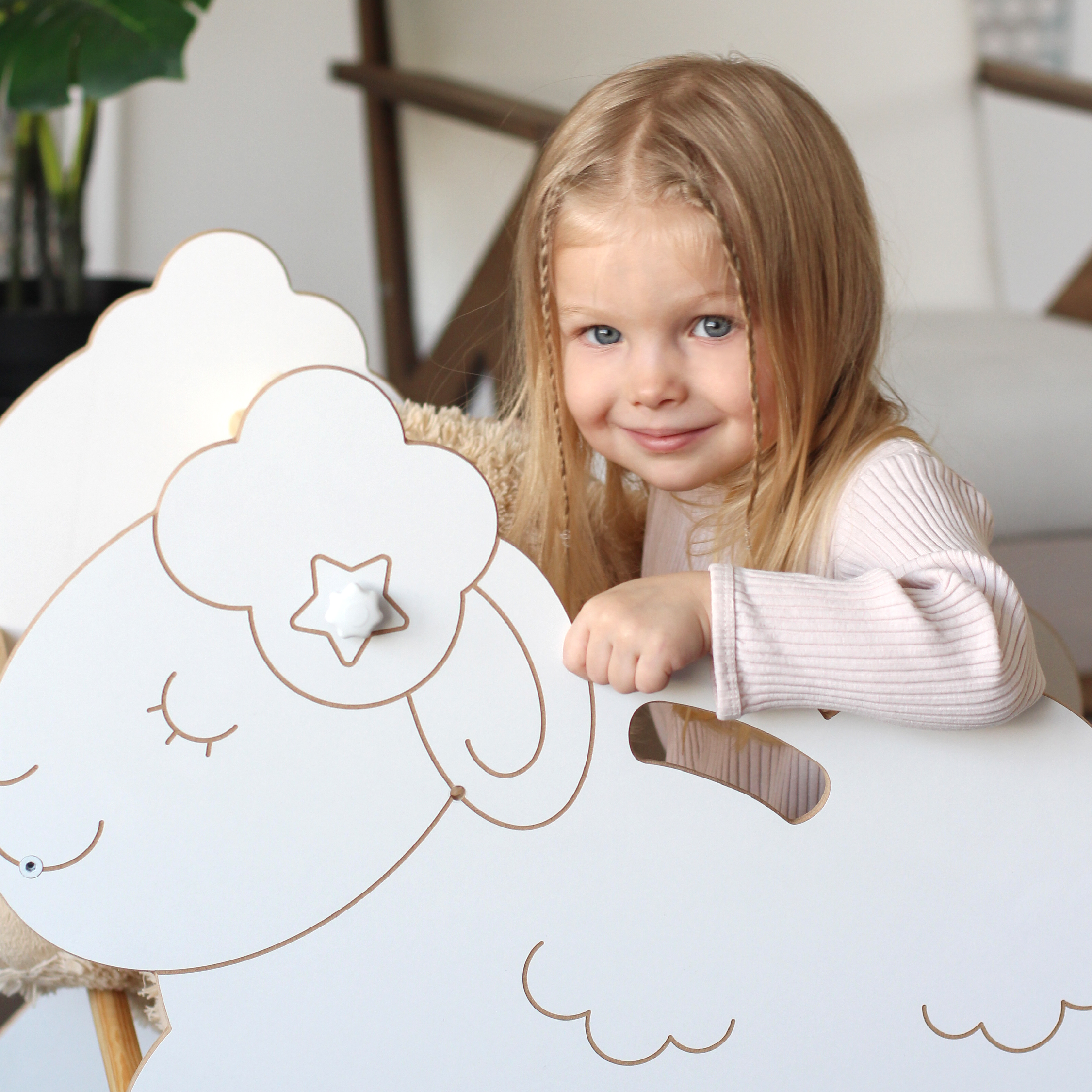 Качалка 2 в 1 Фабрика облаков "Овечка Соня" деревянная 4