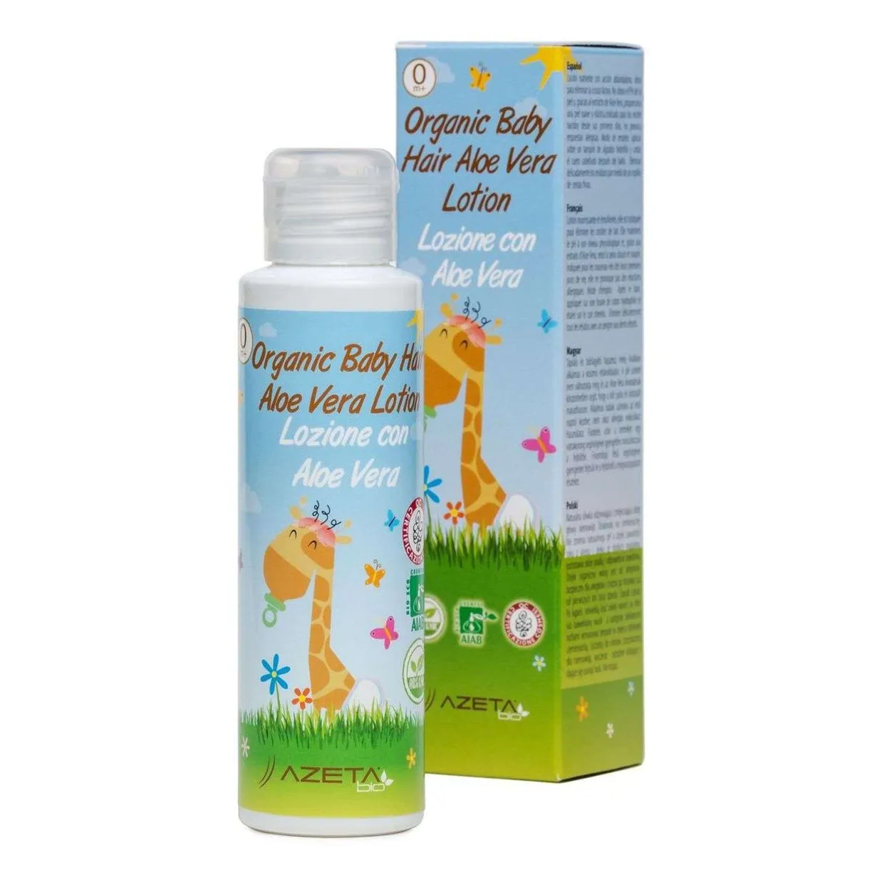 337704d819e3bb816ac05e59b7c21f8a Детский лосьон для волос AZETAbio органический с Алое Вера, 50 мл 1
