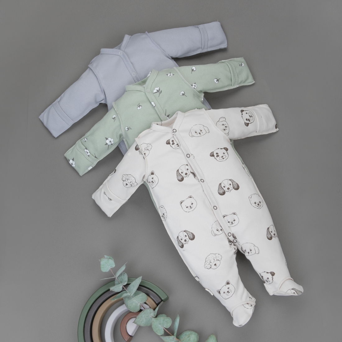 Комбинезон слип на молнии Швейная династия "Мягкий Хлопок" 1