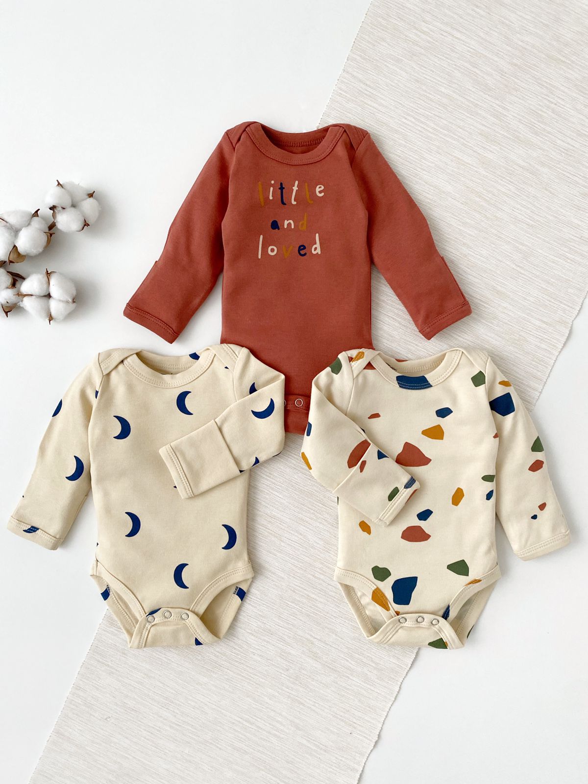 60809527 Набор из трех боди I love Carrot "Little and love" 1