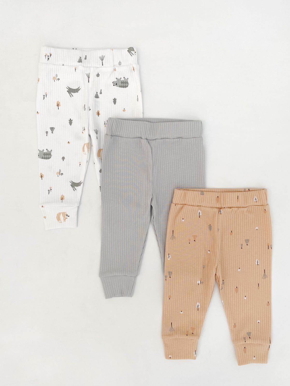 90158533 Набор из трех штанишек I love Carrot "Лесная сказка"(лапша) 1