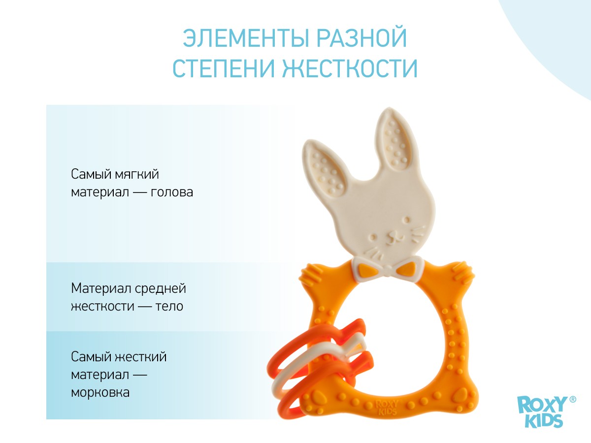 bunny-teether-orange_45e4eb3858 Прорезыватель Roxy Kids BUNNY 3