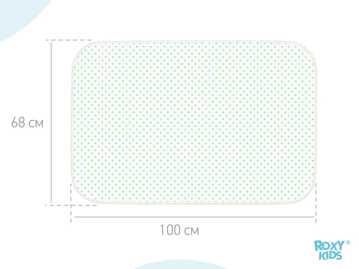 Клеёнка-наматрасник Roxy Kids с резинками-держателями 68х100 см 4