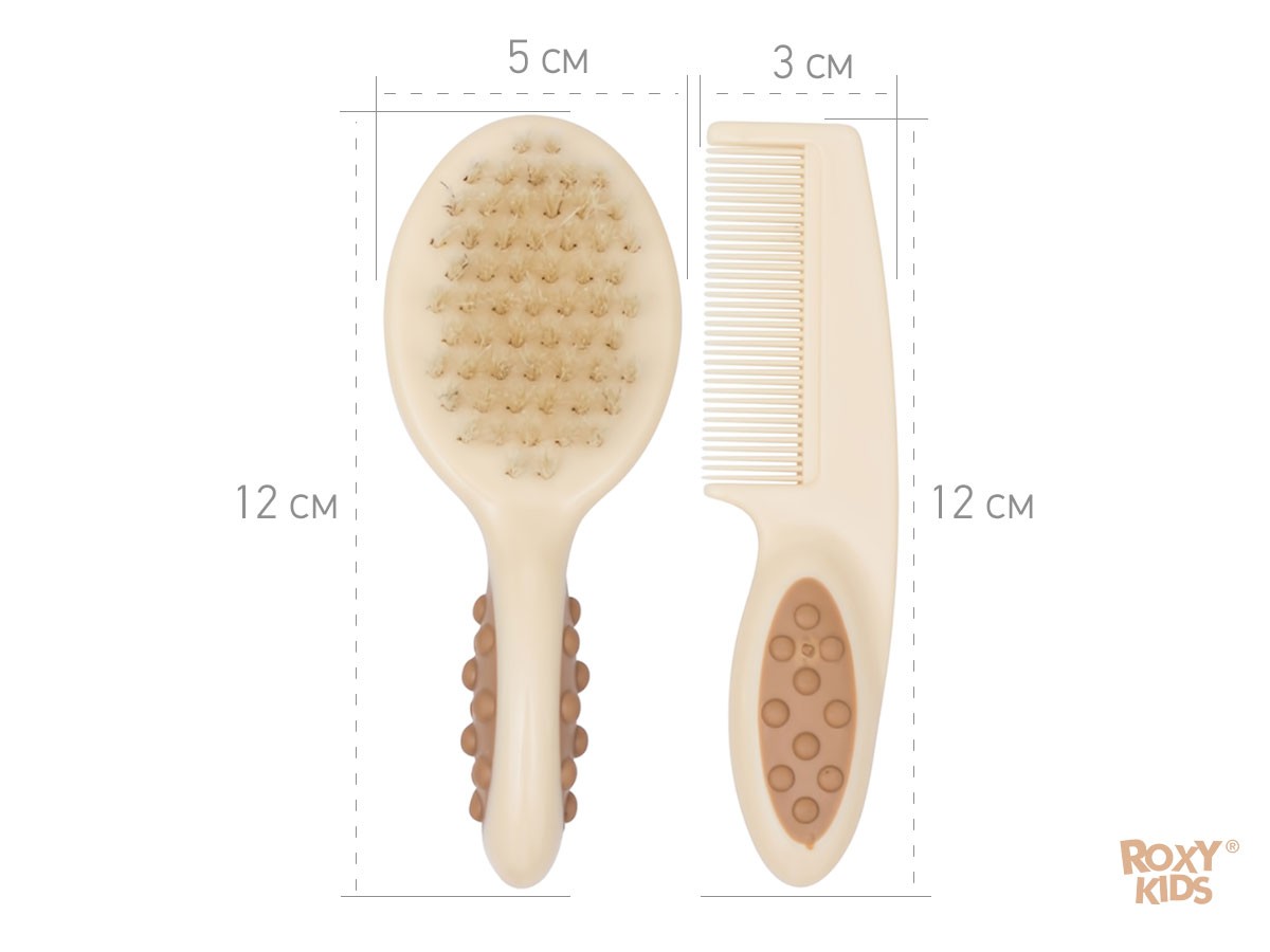 roxy_kids_detskaya_shhetochka_s_rascheskoj_rbh_001_1b486b70c7 Расческа-щеточка Roxy Kids детская с гребешком, ворс из натуральной щетины 6