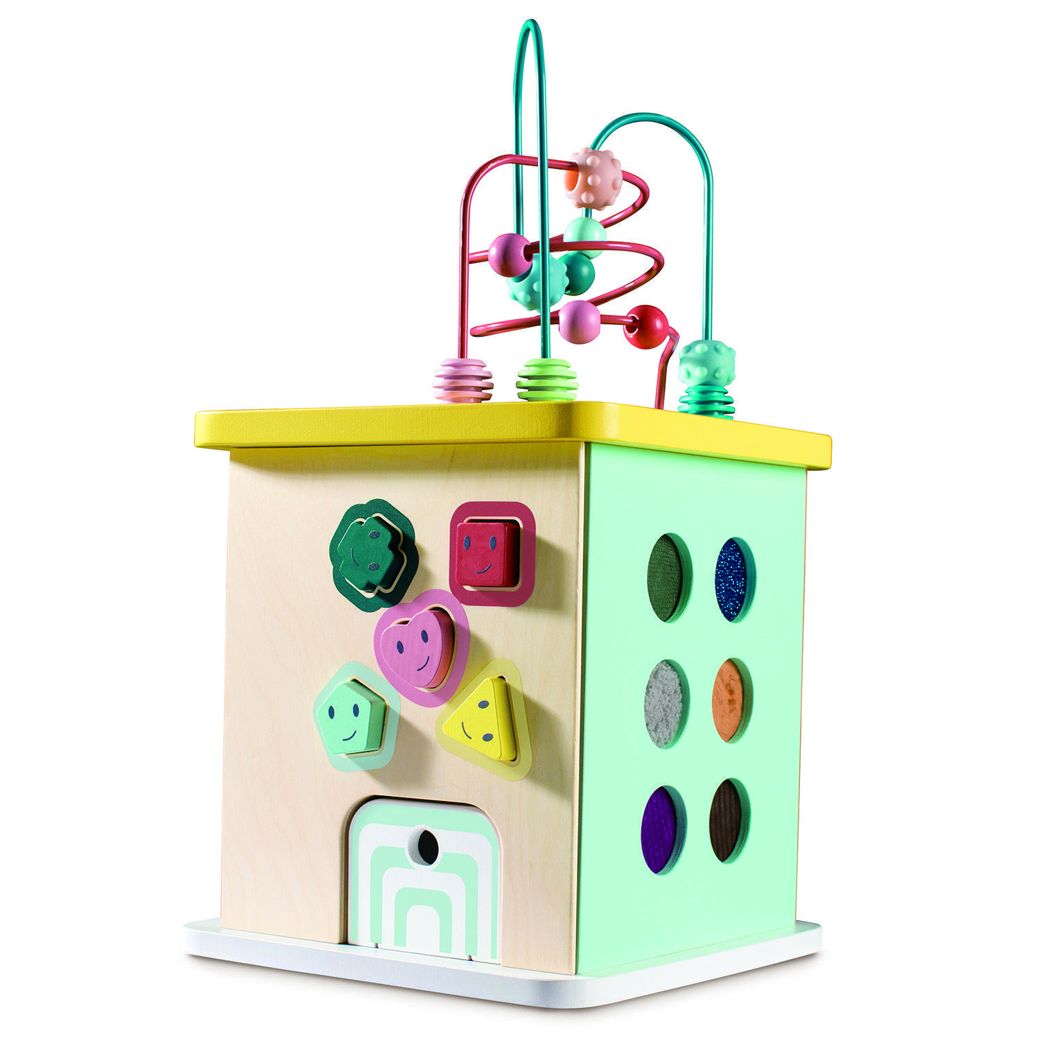 Развивающий куб Hape лабиринт, головоломки 3