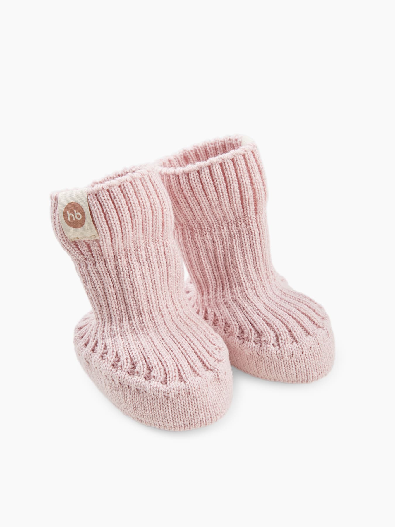 Носки пинетки вязанные Happy Baby 4 пинетки вязаные розовые