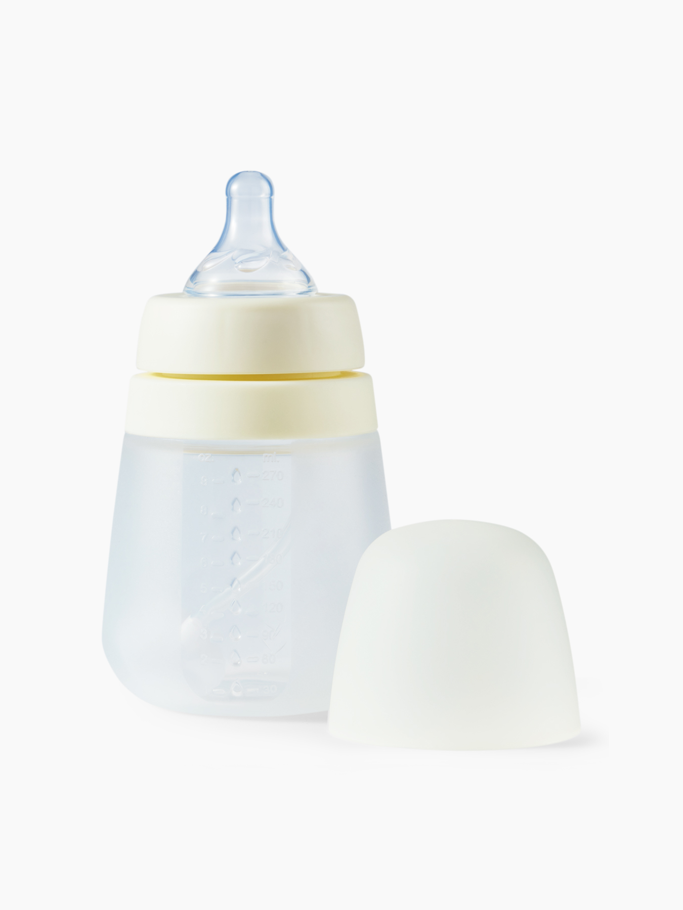 fspq9q4m64jho34oov2e09gjxi2612by Бутылочка Happy Baby силиконовая с крышкой и 2 силиконовыми сосками, 270 мл 1