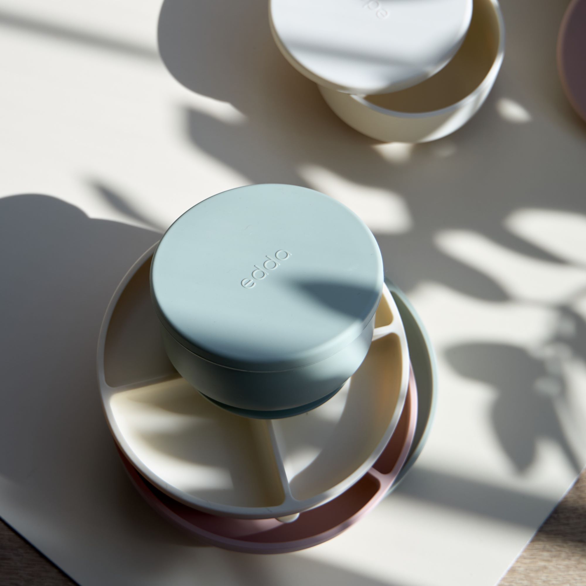 7 (8) Секционная тарелка на присоске Edda, Пломбир 2