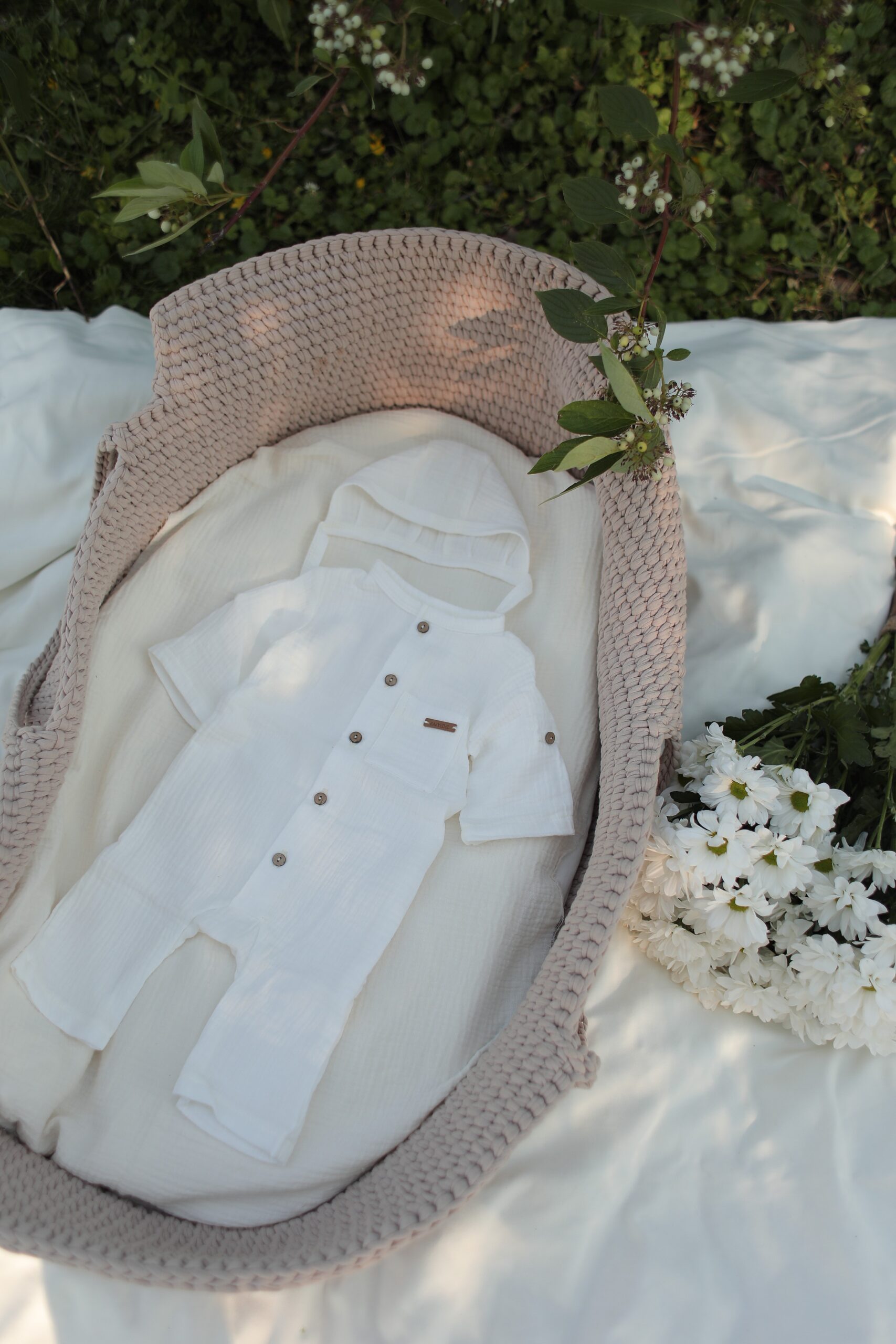 833A1226 Комплект на выписку Babyedel 4 предмета для мальчика, муслин 6