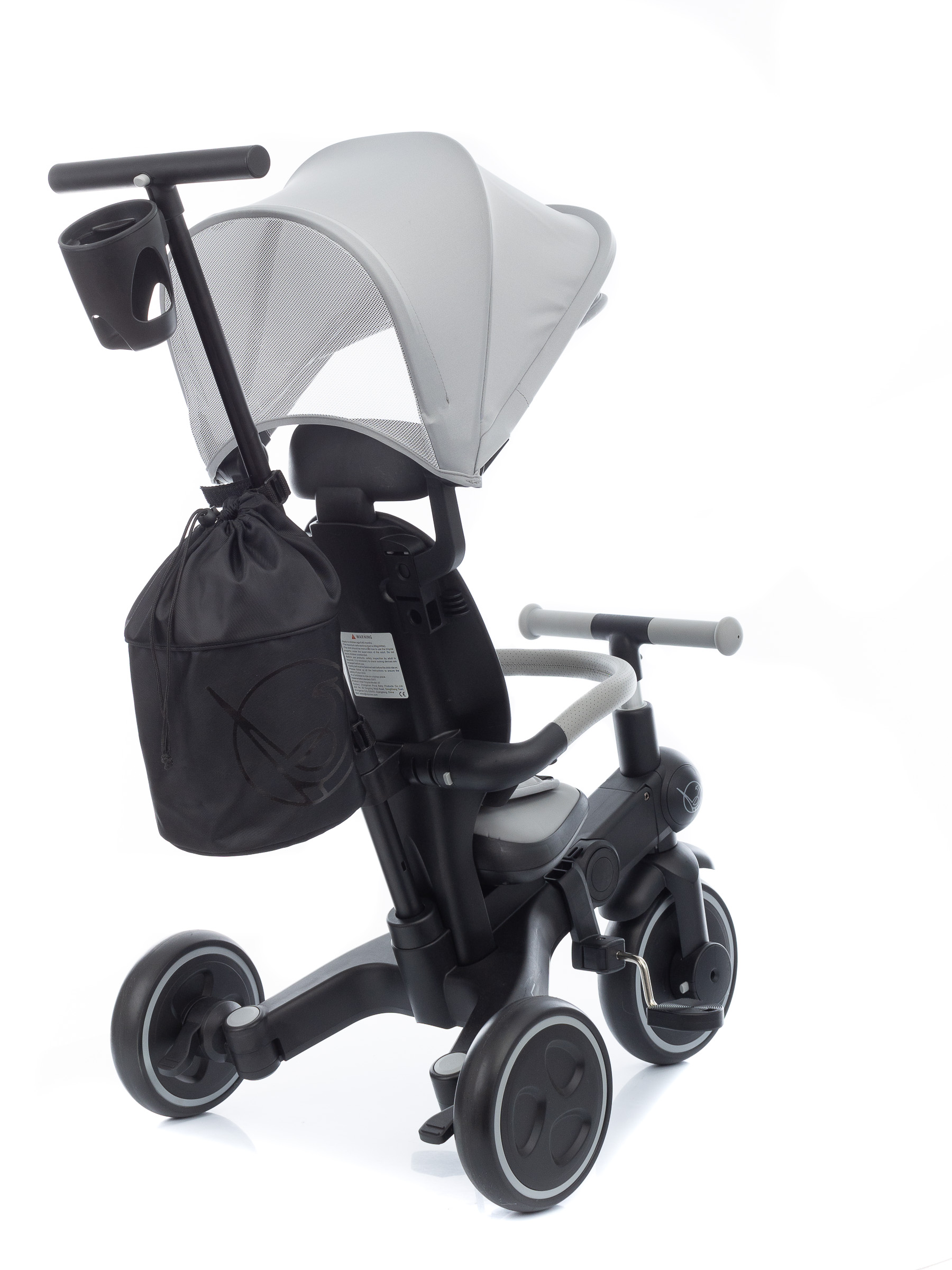 Ride-Black_8556 Велосипед трехколесный складной KIDZI RIDE 3