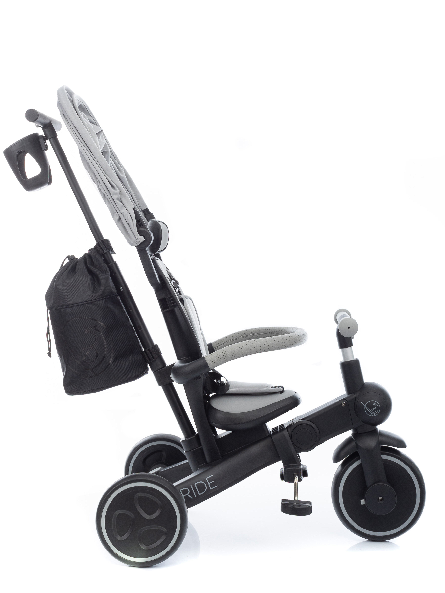 Ride-Black_8561 Велосипед трехколесный складной KIDZI RIDE 7