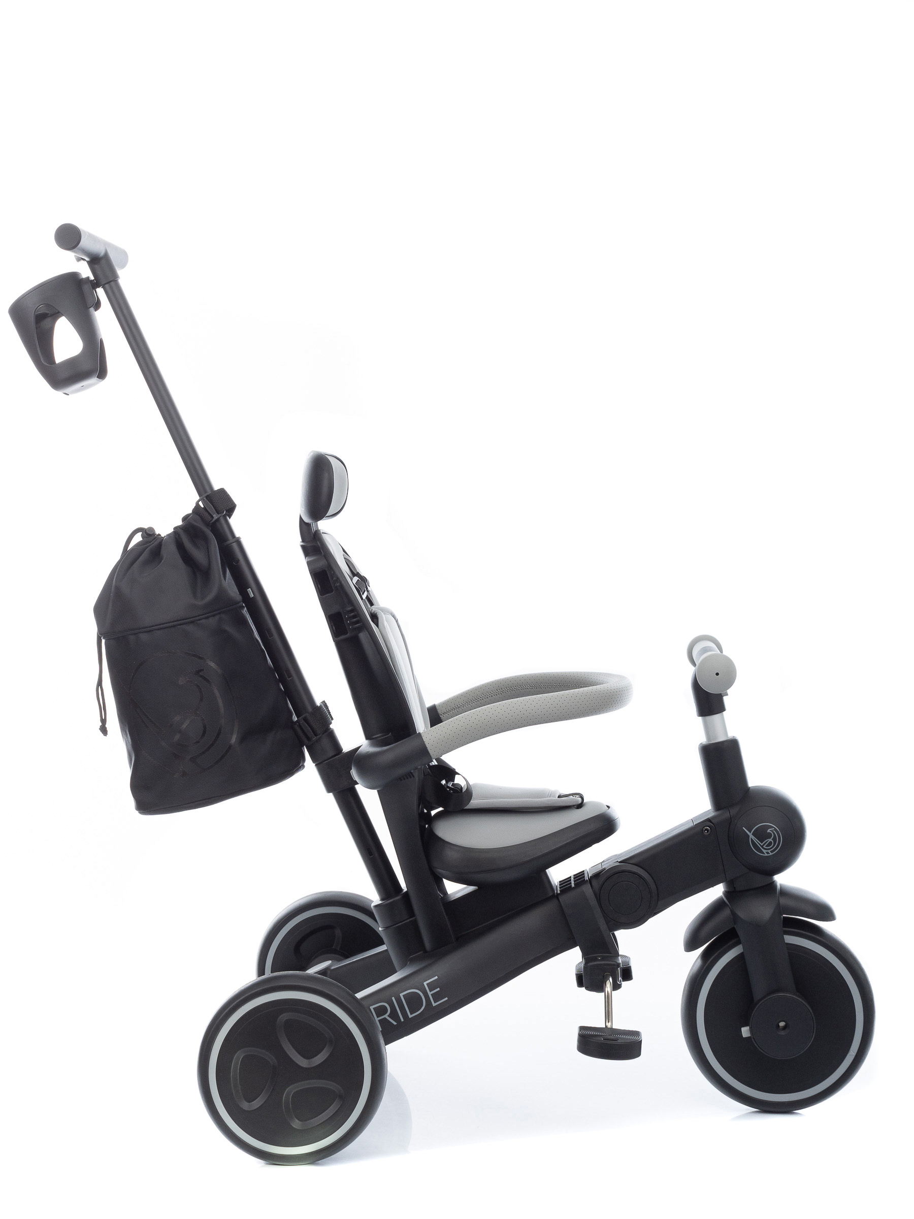 Ride-Black_8564 Велосипед трехколесный складной KIDZI RIDE 10