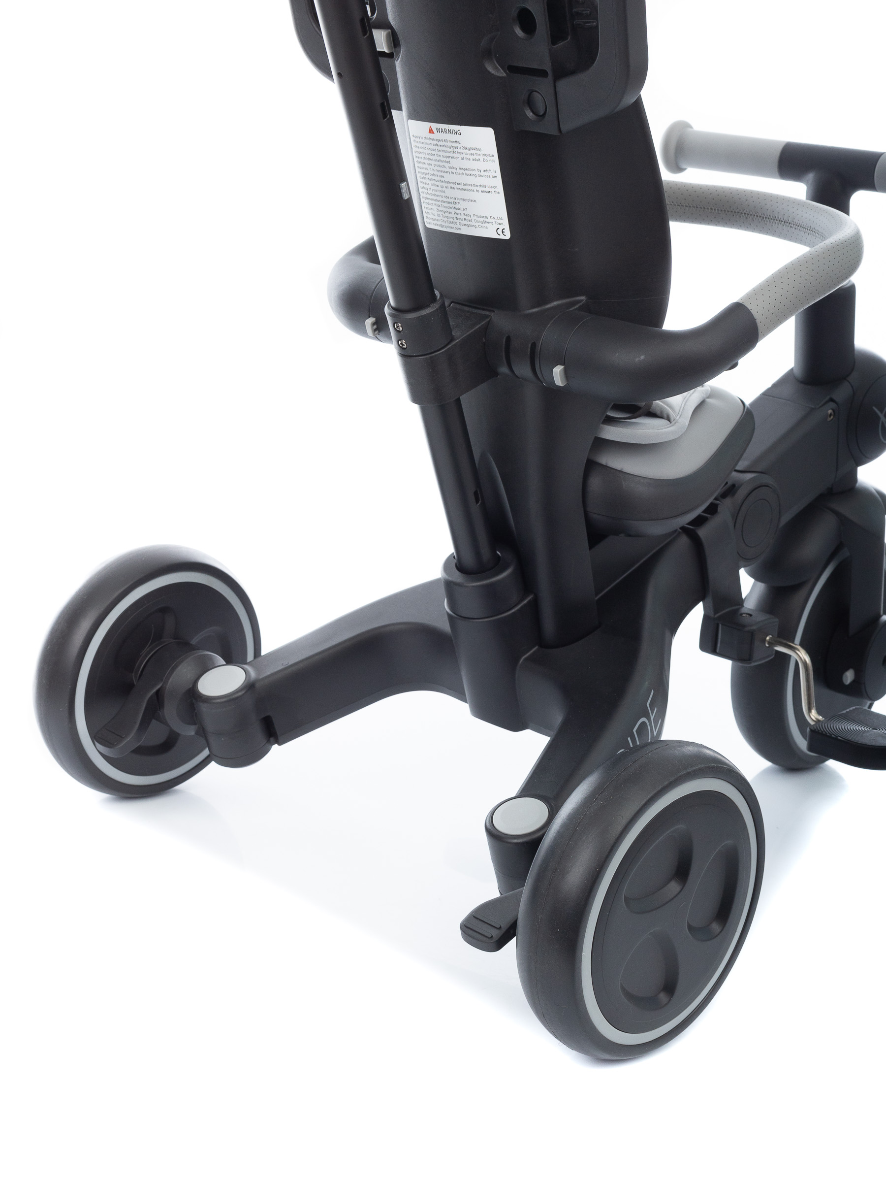 Ride-Black_8584 Велосипед трехколесный складной KIDZI RIDE 29