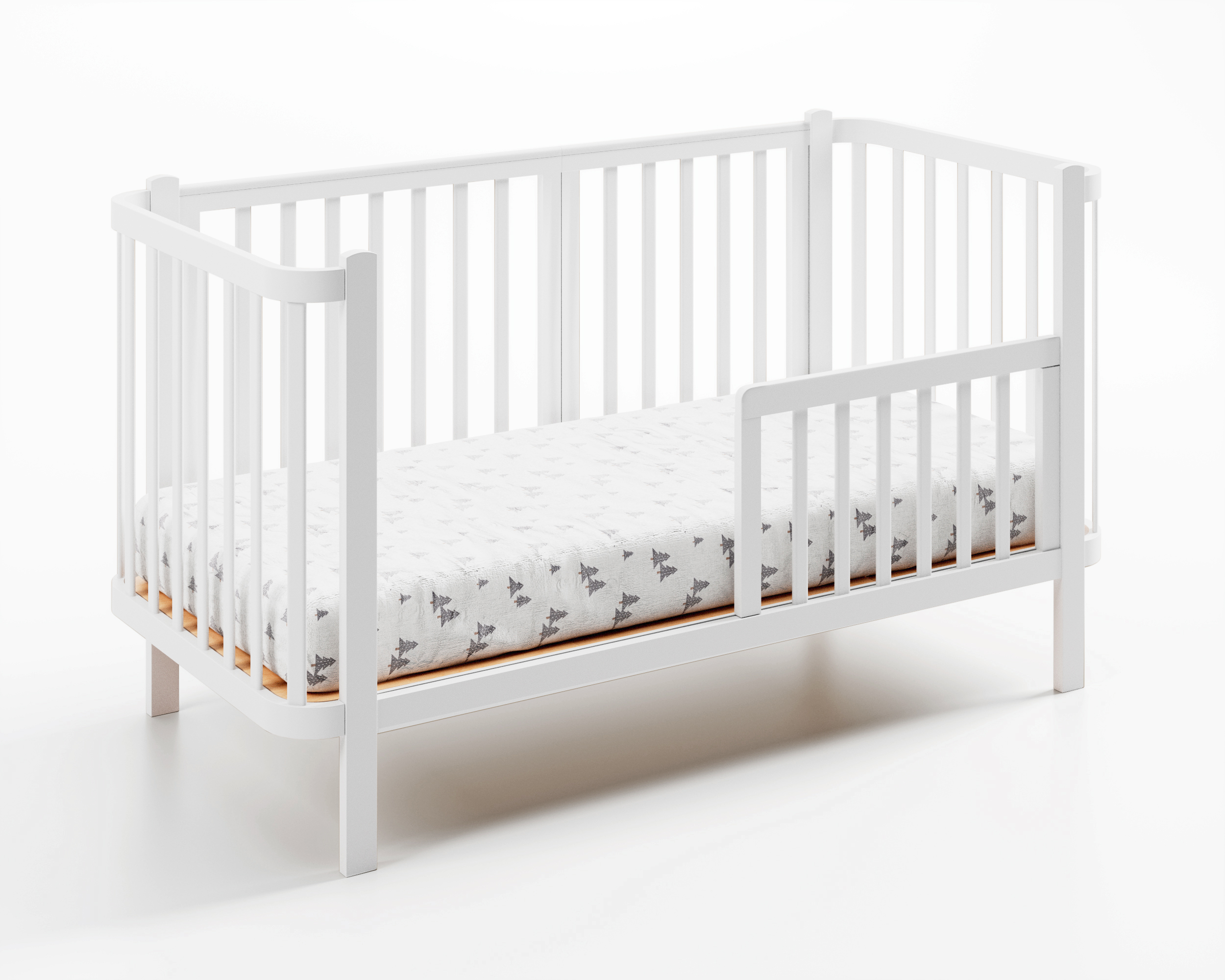 Белый Комплект расширения ANTEMI для кроватки Terra Light 160х70 2