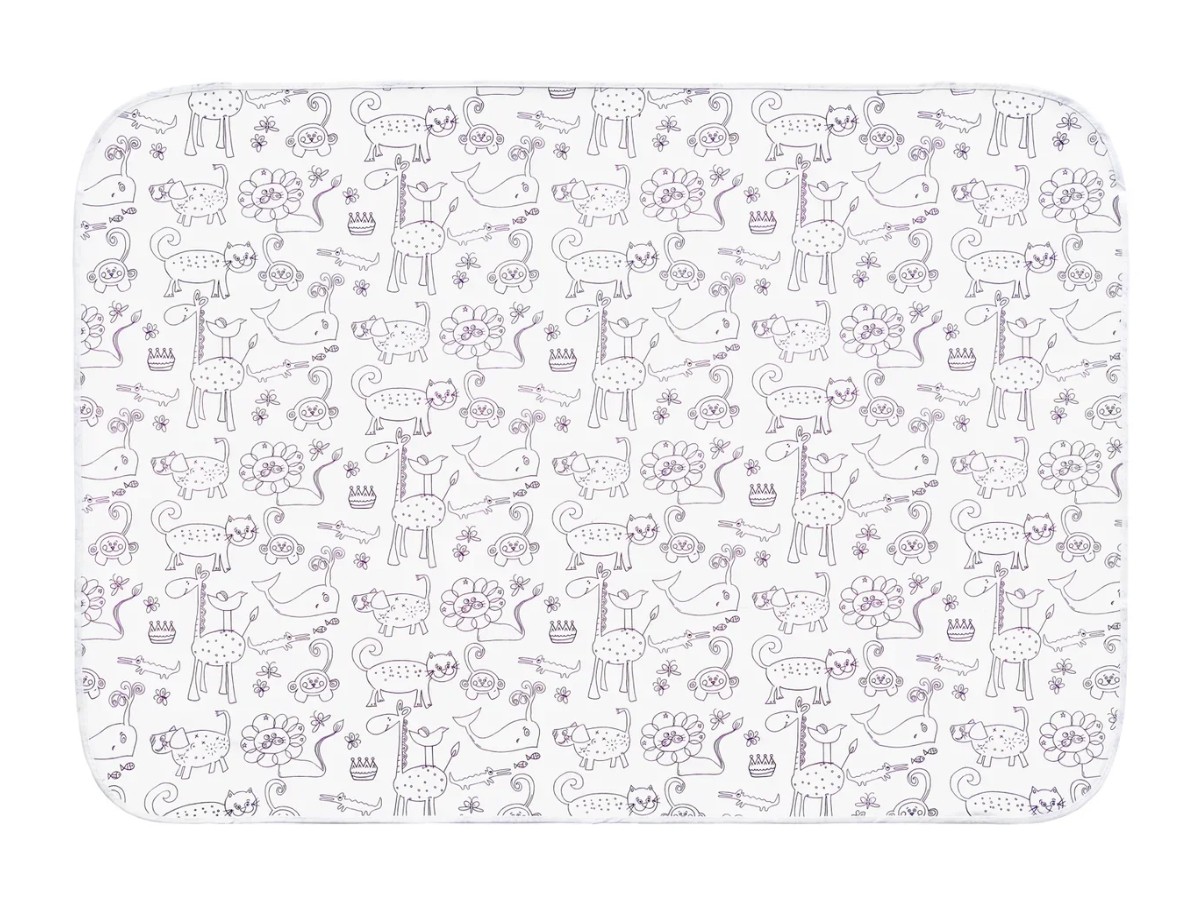 oilcloth_zoo_blueyellow-white-2-pcs_6b86898f1f Клеёнка-наматрасник Roxy Kids с резинками-держателями ZOO 70*100 см, 2 шт 7