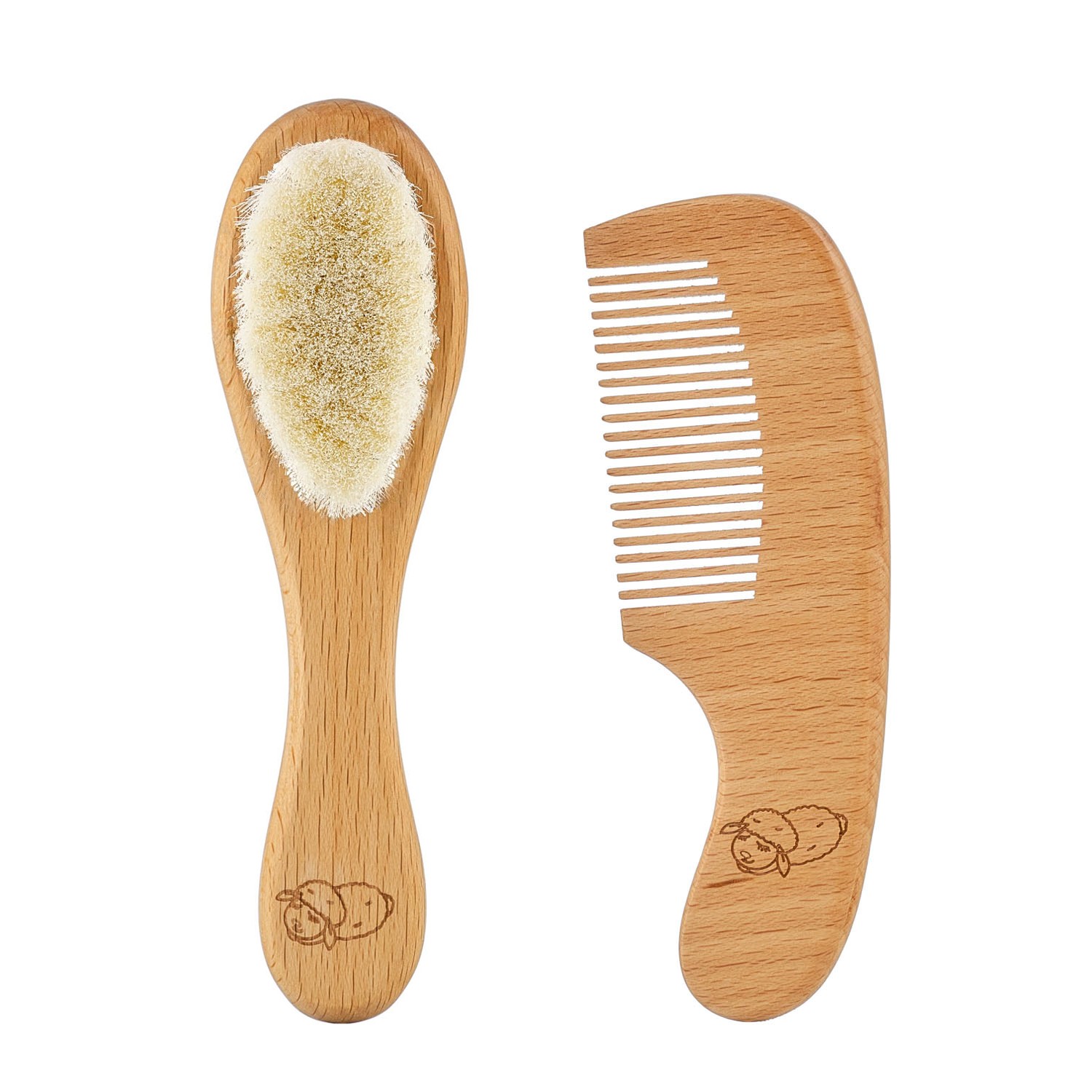 rbh-004-2w02_e71a1c8f51 Расческа-щеточка Roxy Kids деревянная c мягкой щетиной и гребень 1