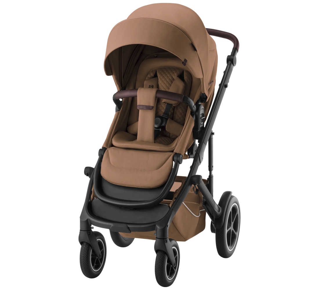 Комплект 3в1 Britax Roemer коляска SMILE 5Z LUX|Warm Caramel + автокресло BABY-SAFE PRO Space Black 5