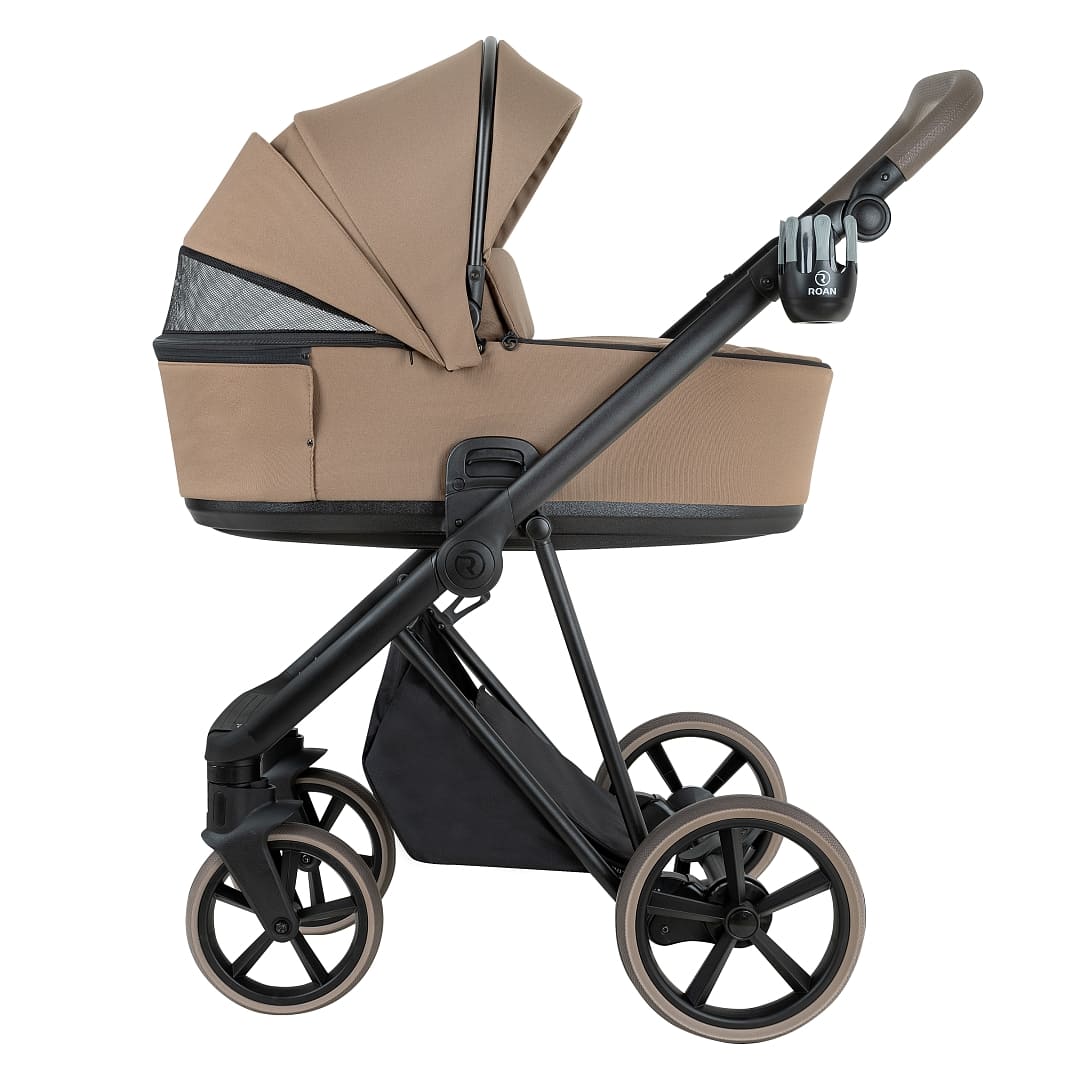 Коляска 2 в 1 ROAN SOL VINTAGE Luxury на черной раме 5 коляска 2 в 1