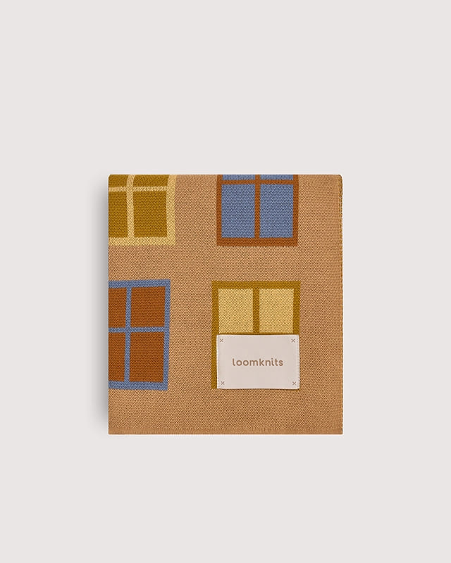 Плед детский Loomknits Корица Окна LW5336 1 Плед детский Loomknits Корица Окна LW5336