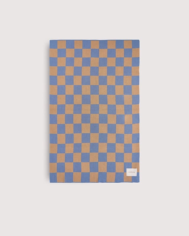 Плед детский Loomknits Клетка синий LW5341 2 LW5341