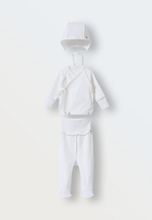 Комплект Toucankids 3 предмета (распашонка-ползунки-чепчик) 6 Комплект из ажура Toucankids 3 предмета (распашонка-ползунки-чепчик)