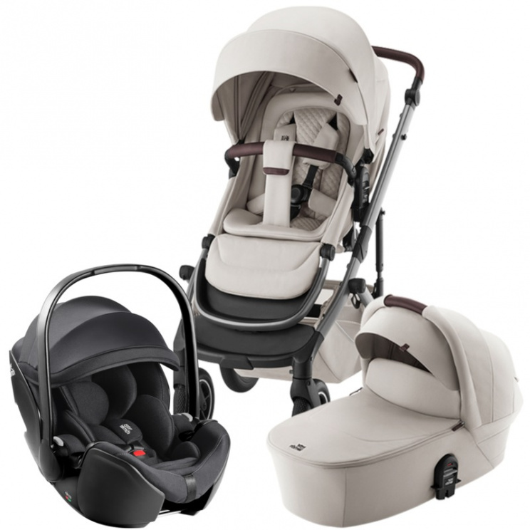 Комплект 3в1 Britax Roemer коляска SMILE 5Z LUX + автокресло BABY-SAFE PRO Classic|Deep Black 2 Комплект 3в1 Britax Roemer коляска SMILE 5Z LUX + автокресло BABY-SAFE PRO Classic|Deep Black 1