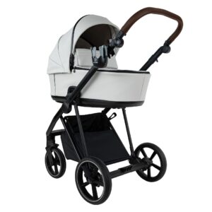 Коляска 2 в 1 ROAN SOL VINTAGE Luxury leather на черной раме 20 roan sol vintage