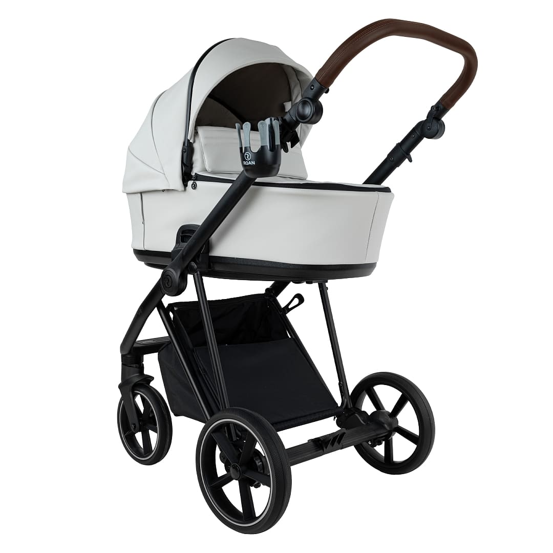 Коляска 2 в 1 ROAN SOL VINTAGE Luxury leather на черной раме 3 roan sol vintage