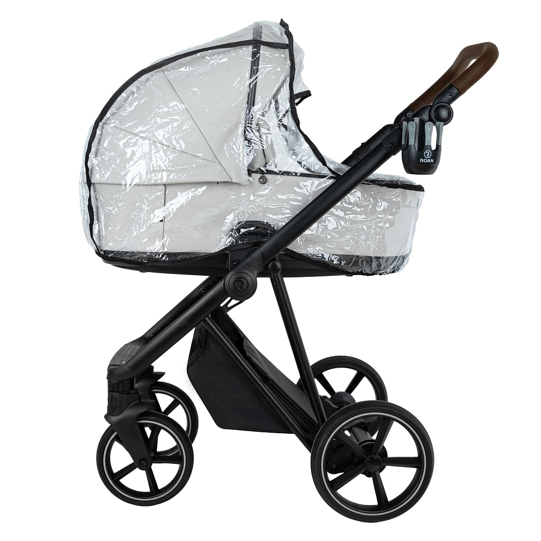 Коляска 2 в 1 ROAN SOL VINTAGE Luxury leather на черной раме 7 roan sol vintage