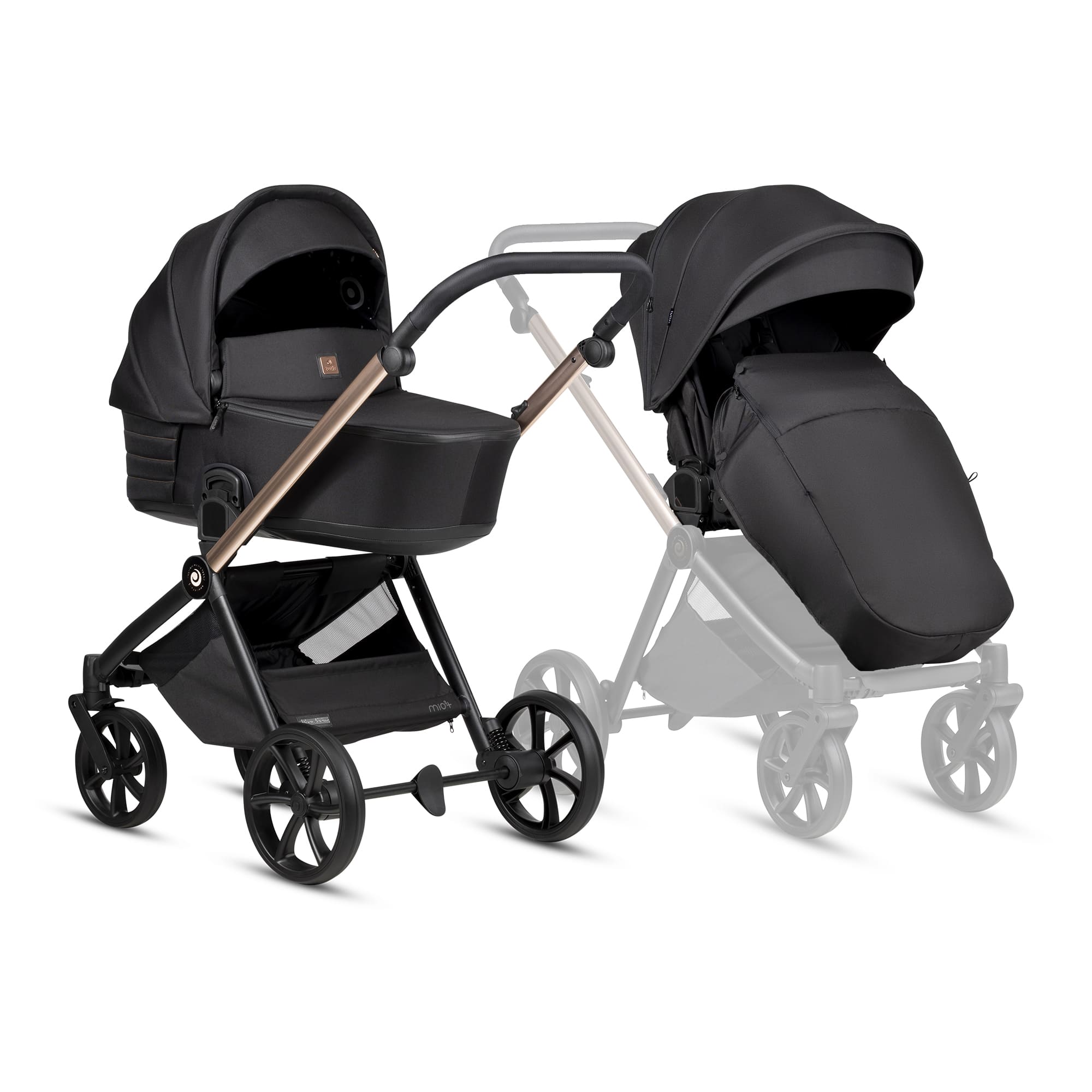 Коляска 2в1 Tutis MIO 3+ BLACK EDITION 2026 1 Коляска 2в1 Tutis MIO 3+ BLACK EDITION 2026