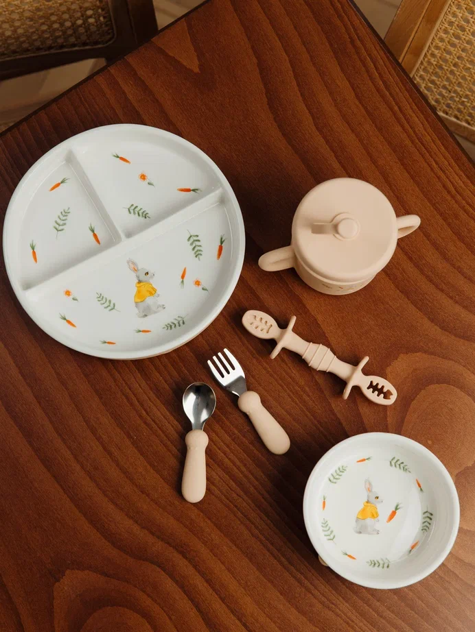 Набор посуды Timikbaby "Кролик", 6 предметов 2 набор посуды