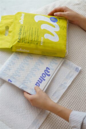 Пеленки одноразовые "Wolna" 45*60см 8шт/уп 6 Пеленки одноразовые Wolna 4560см 8штуп