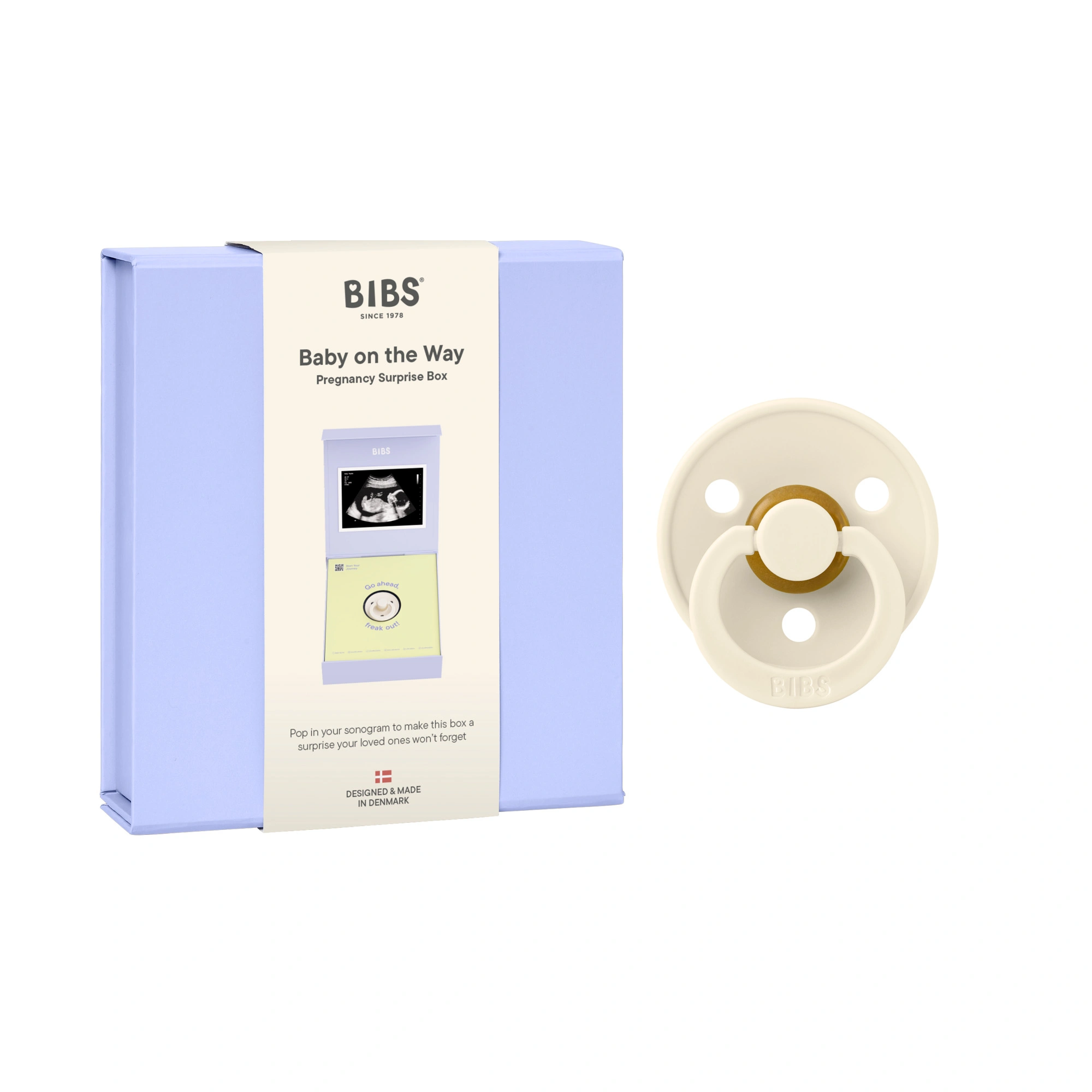 Подарочный набор пустышка латексная BIBS Colour «Baby on the Way», 0+ мес. 2 Подарочный набор пустышка латексная BIBS Colour «Baby on the Way», 0+ мес.