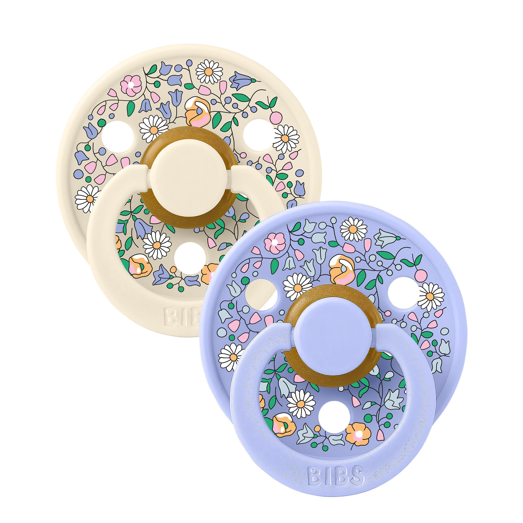 Набор пустышек латексных BIBS Liberty, 2 шт. - Chloe Meadow, 0+ мес