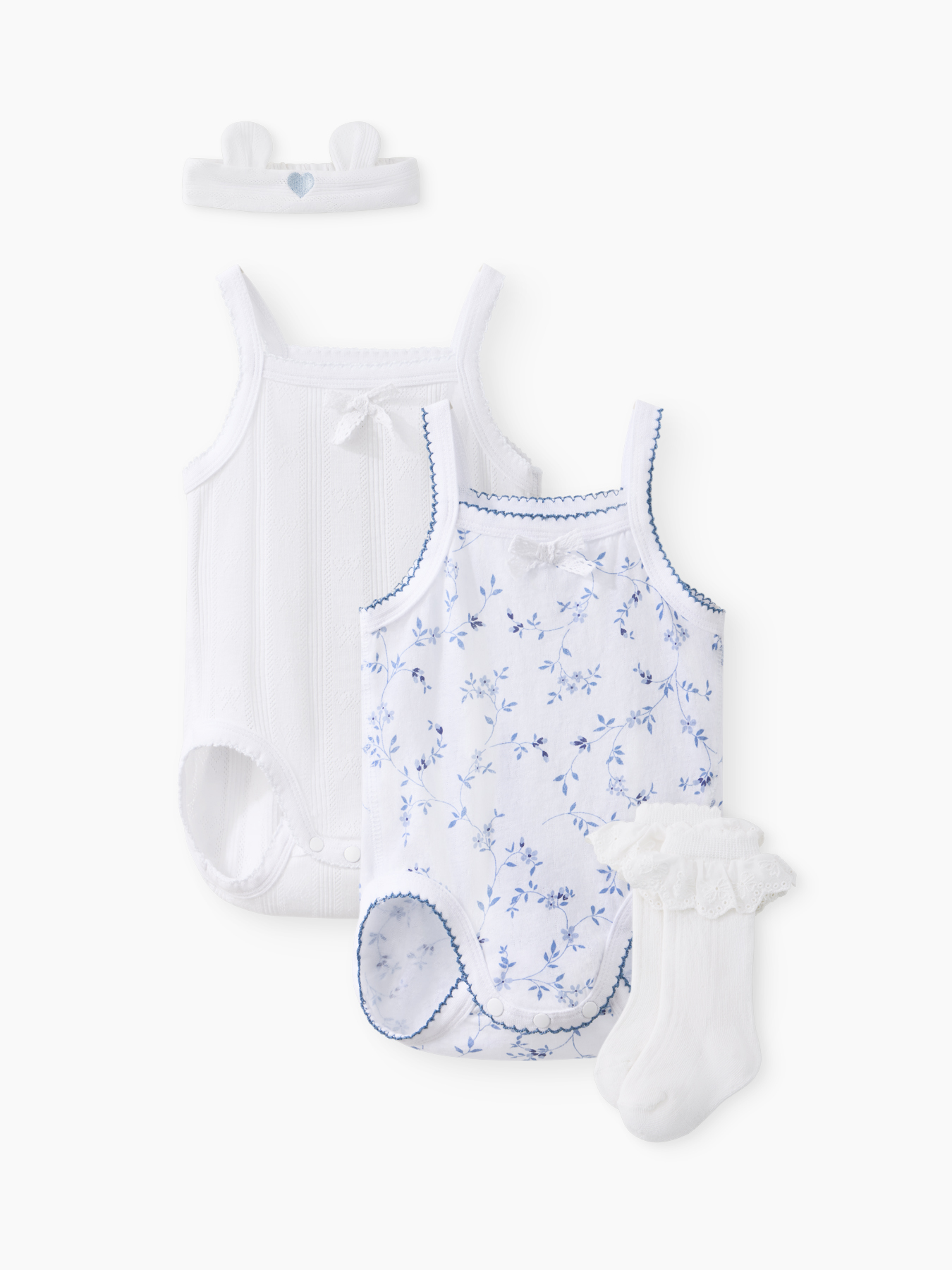 Комплект Happy Baby боди 2 шт, носки, повязка 2 Комплект Happy Baby боди 2 шт, носки, повязка 1